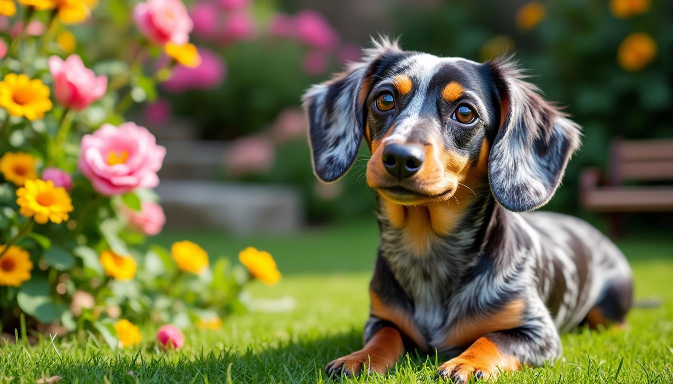 découvrez le teckel arlequin à poil dur, un chien unique par son apparence tachetée et son caractère loyal. apprenez tout sur ce compagnon fidèle, parfait pour les familles et les amoureux des chiens originaux.