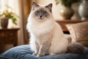 découvrez les caractéristiques fascinantes du sacré de birmanie blue point, un chat élégant et mystérieux aux yeux captivants. apprenez tout ce que vous devez savoir sur cette race unique.