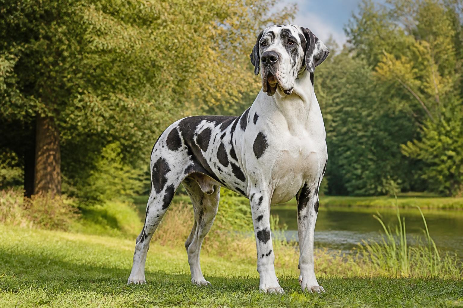découvrez le dogue allemand arlequin, son caractère unique, son prix et les particularités de cette robe d'exception qui séduit les amateurs de cette race majestueuse.