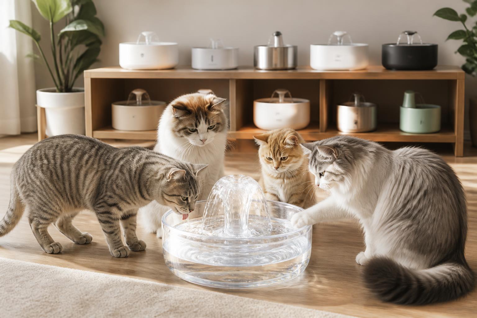 découvrez notre comparatif des meilleures fontaines à eau pour chat, avec avis et conseils pour choisir le modèle idéal garantissant hydratation et bien-être à votre compagnon félin.
