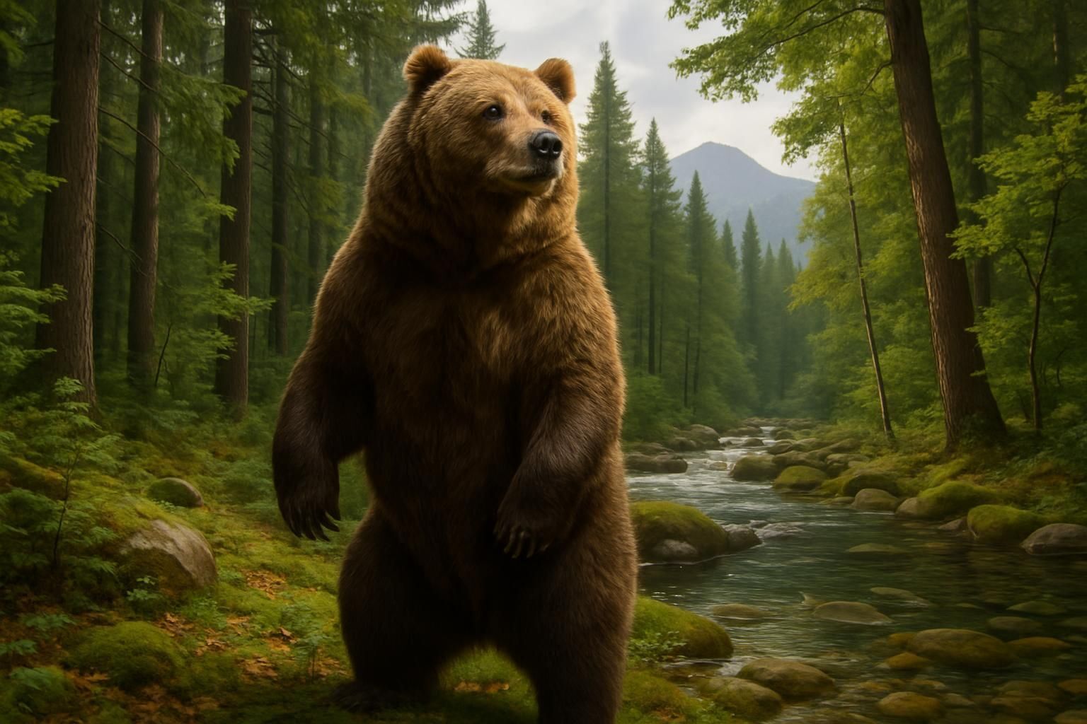 Découvrez le grizzly, l'ours roi des forêts : explorez sa vie, son habitat naturel et ses comportements fascinants dans son milieu sauvage.