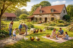 découvrez la ferme du sart, l'endroit idéal pour des vacances en famille alliant confort, nature et activités adaptées à tous les âges.