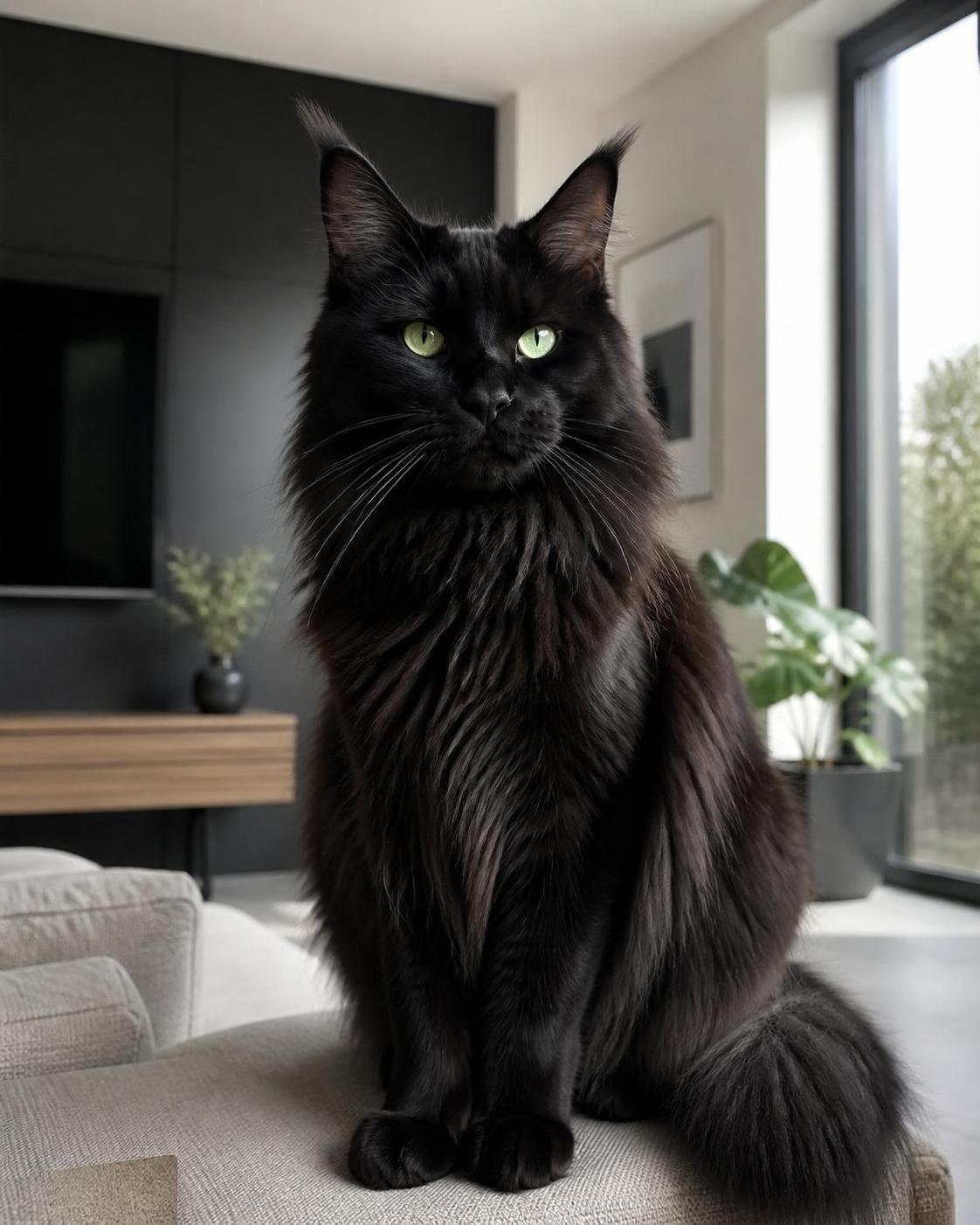 découvrez le maine coon noir : son caractère unique, son prix et les particularités de cette robe d'exception qui fait de ce chat une véritable merveille.