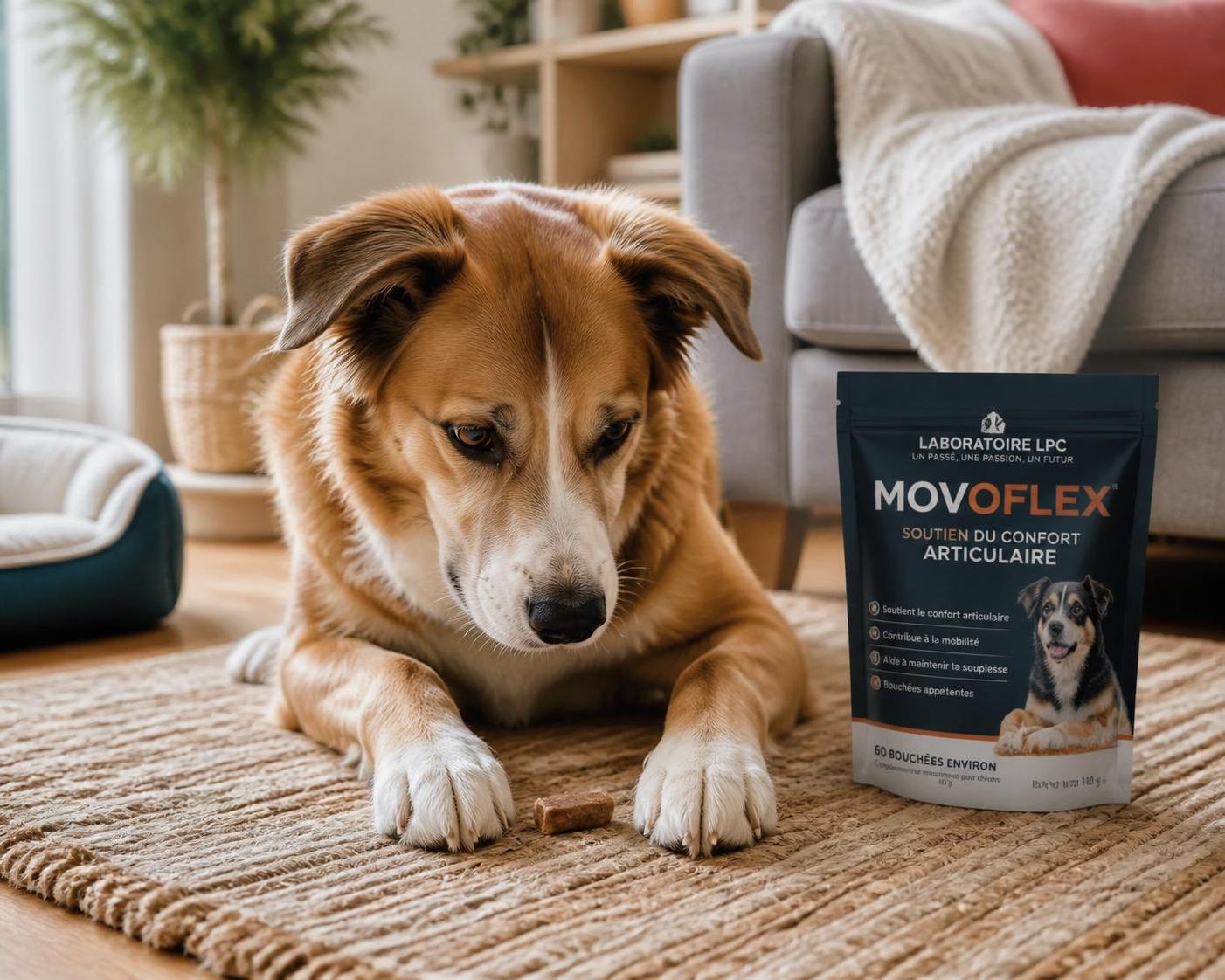 découvrez movoflex chien, un complément articulaire vétérinaire efficace. informez-vous sur la posologie, les prix et consultez les avis des utilisateurs pour améliorer la santé articulaire de votre chien.