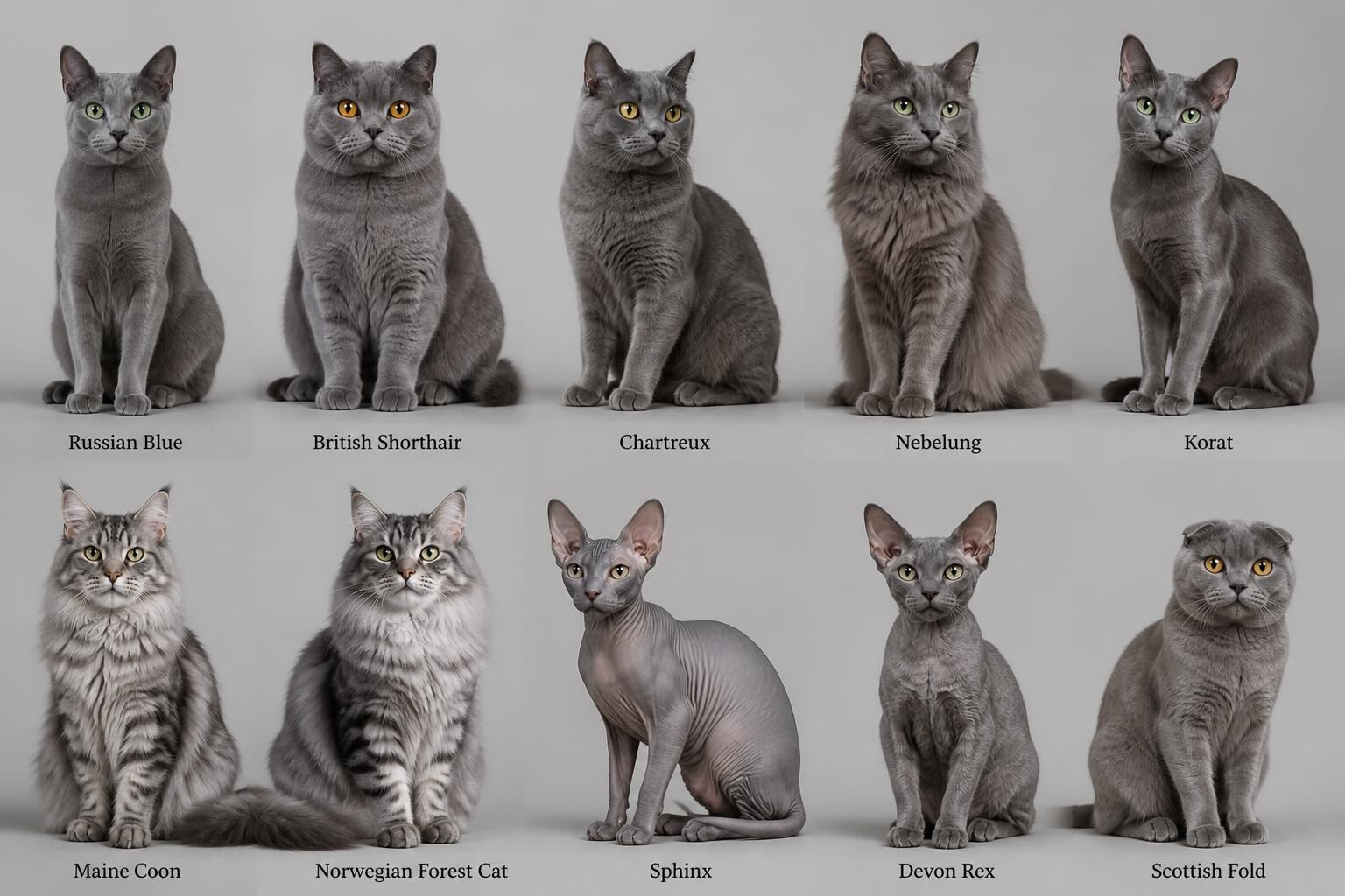 Découvrez les 10 races de chats gris incontournables, leurs caractéristiques uniques et pourquoi elles sont si appréciées des amoureux des félins.