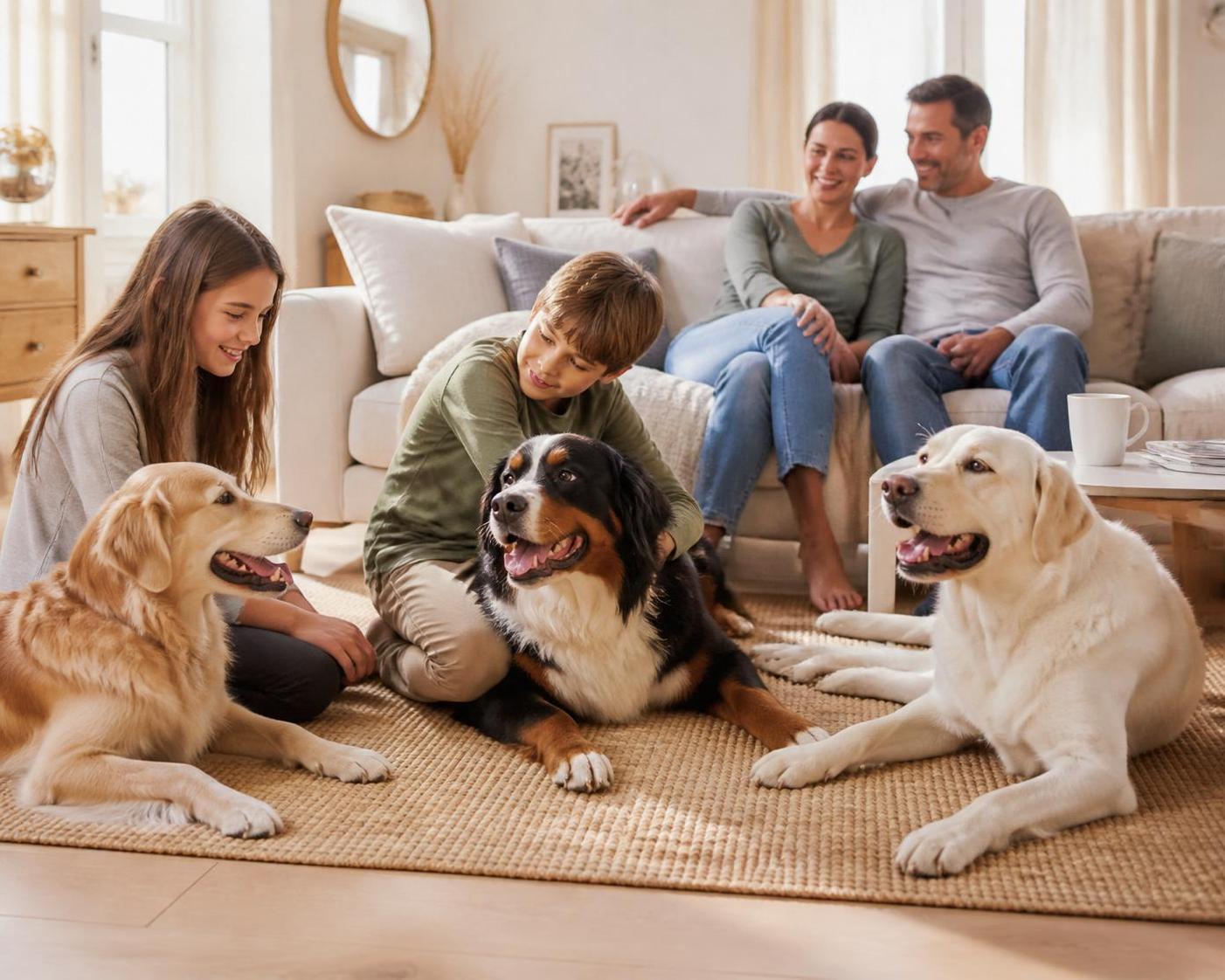 découvrez les 10 races de chiens moyens calmes et affectueux, idéales pour une vie de famille harmonieuse et pleine d'amour.