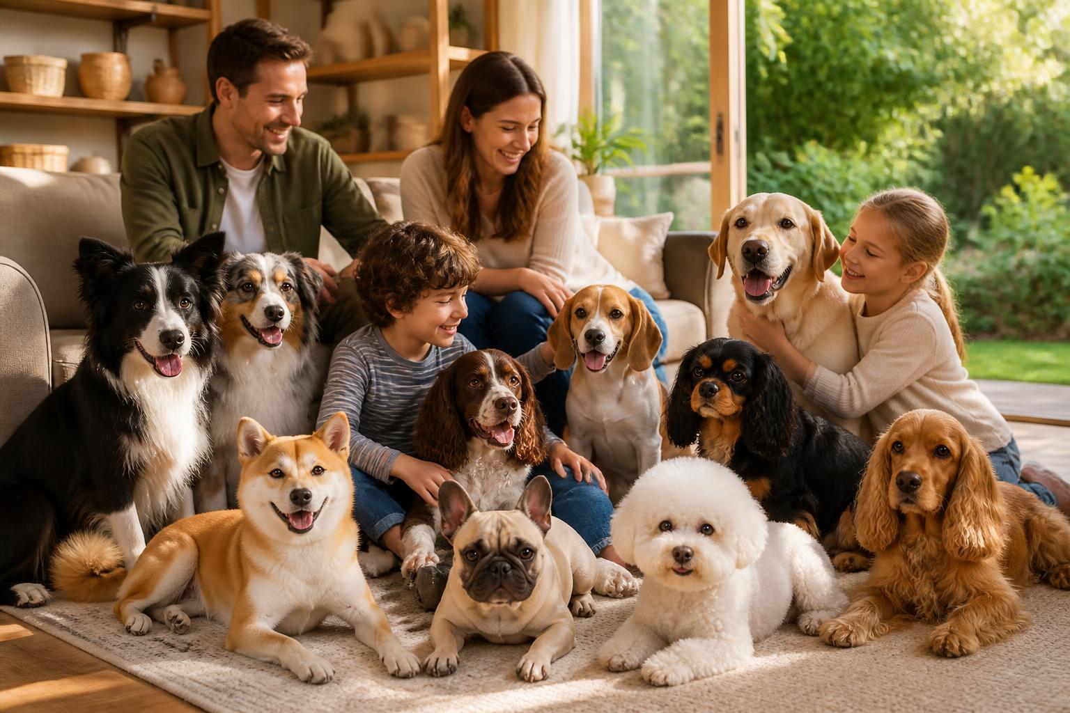 découvrez notre sélection des 10 meilleures races de chiens moyens, calmes et affectueux, idéales pour une vie de famille harmonieuse et pleine d'amour.
