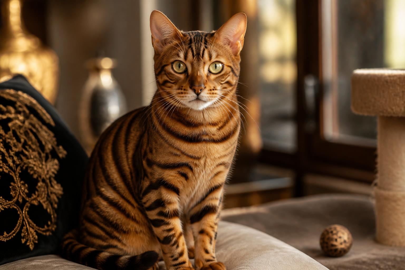 découvrez la race de chat toyger, ce mini tigre domestique au caractère unique, ses particularités étonnantes et son prix.