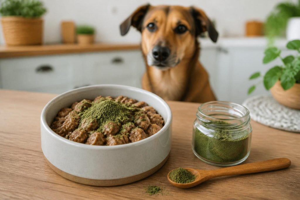 découvrez comment intégrer la poudre d'algue dans l'alimentation de votre chien pour améliorer sa santé et son bien-être au quotidien.