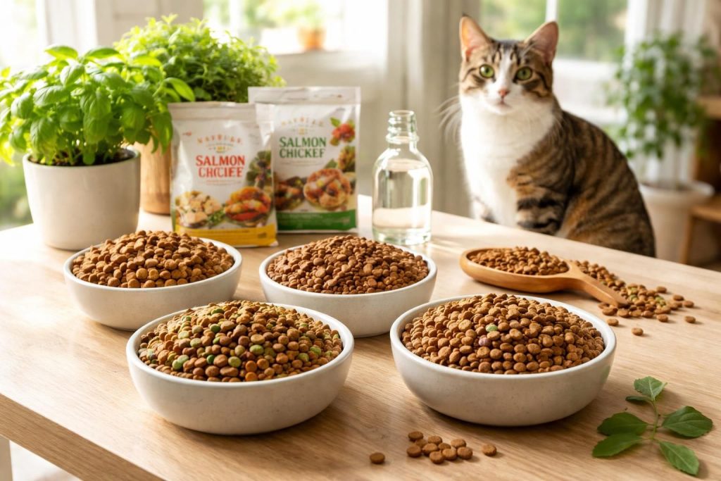 découvrez notre classement des meilleures croquettes pour chat, sélectionnées pour garantir une alimentation saine et équilibrée à votre félin.